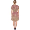 Rose Gold Sparkly Glitter Texture Pattern Adorable in Chiffon Dress View2