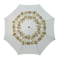 Happy Diwali Gold Golden Stars Star Festival Of Lights Deepavali Typography Golf Umbrellas by yoursparklingshop