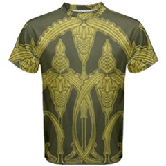 Art Nouveau Green Men s Cotton Tee