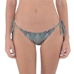 Art deco teal brown Reversible Bikini Bottom