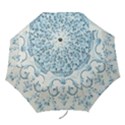 Blue Vintage Floral  Folding Umbrellas View1