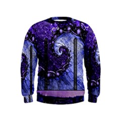 Beautiful Violet Spiral For Nocturne Of Scorpio Kids  Sweatshirt by jayaprime