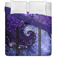 Beautiful Violet Spiral For Nocturne Of Scorpio Duvet Cover Double Side (california King Size) by jayaprime