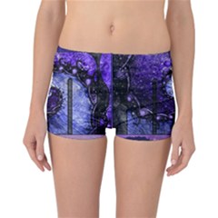 Beautiful Violet Spiral For Nocturne Of Scorpio Reversible Boyleg Bikini Bottoms by jayaprime