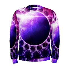 Beautiful Violet Nasa Deep Dream Fractal Mandala Men s Sweatshirt