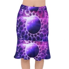 Beautiful Violet Nasa Deep Dream Fractal Mandala Mermaid Skirt by jayaprime