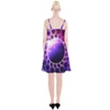Beautiful Violet NASA Deep Dream Fractal Mandala Spaghetti Strap Velvet Dress View2