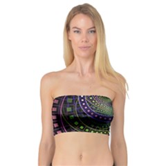 Oz The Great With Technicolor Fractal Rainbow Bandeau Top by jayaprime