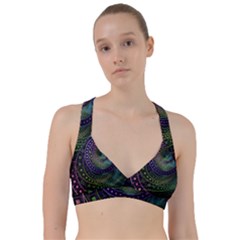 Oz The Great With Technicolor Fractal Rainbow Sweetheart Sports Bra by jayaprime