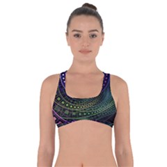 Oz The Great With Technicolor Fractal Rainbow Got No Strings Sports Bra by jayaprime