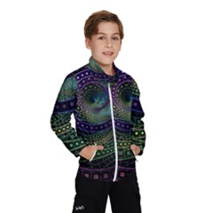 Oz The Great With Technicolor Fractal Rainbow Wind Breaker (kids) by jayaprime