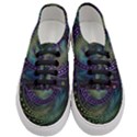 Oz the Great with Technicolor Fractal Rainbow Women s Classic Low Top Sneakers View1