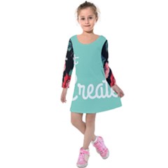 Bloem Logomakr 9f5bze Kids  Long Sleeve Velvet Dress by createinc