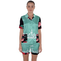 Bloem Logomakr 9f5bze Satin Short Sleeve Pyjamas Set by createinc