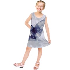 Cute Owl In Watercolor Kids  Tunic Dress by FantasyWorld7