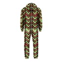 Zig Zag Multicolored Ethnic Pattern Hooded Jumpsuit (Kids) View2