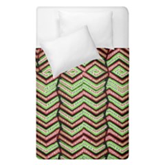 Zig Zag Multicolored Ethnic Pattern Duvet Cover Double Side (single Size) by dflcprintsclothing