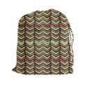 Zig Zag Multicolored Ethnic Pattern Drawstring Pouches (XXL) View1