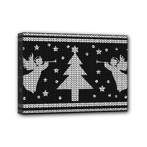 Ugly Christmas Sweater Mini Canvas 7  X 5 