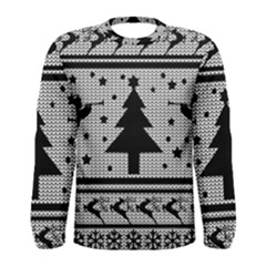 Ugly Christmas Sweater Men s Long Sleeve Tee by Valentinaart