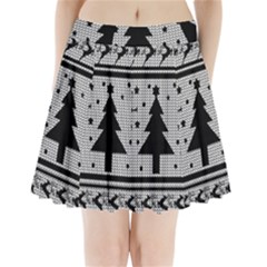 Ugly Christmas Sweater Pleated Mini Skirt by Valentinaart