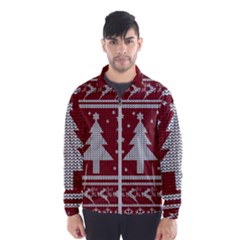 Ugly Christmas Sweater Wind Breaker (men) by Valentinaart