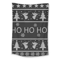 Ugly Christmas Sweater Large Tapestry by Valentinaart