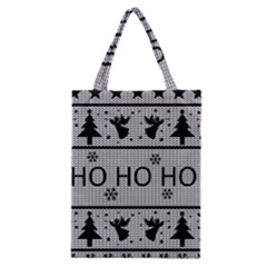 Ugly Christmas Sweater Classic Tote Bag by Valentinaart