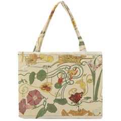 Floral Art Nouveau Mini Tote Bag by NouveauDesign