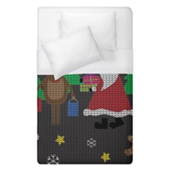 Ugly Christmas Sweater Duvet Cover (single Size) by Valentinaart