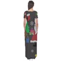 Ugly Christmas Sweater Short Sleeve Maxi Dress View2