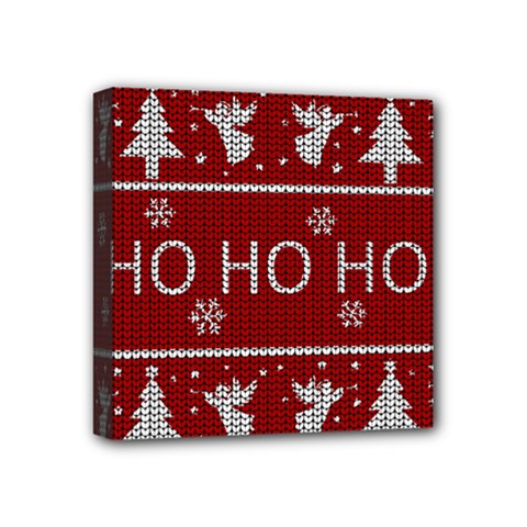 Ugly Christmas Sweater Mini Canvas 4  x 4 