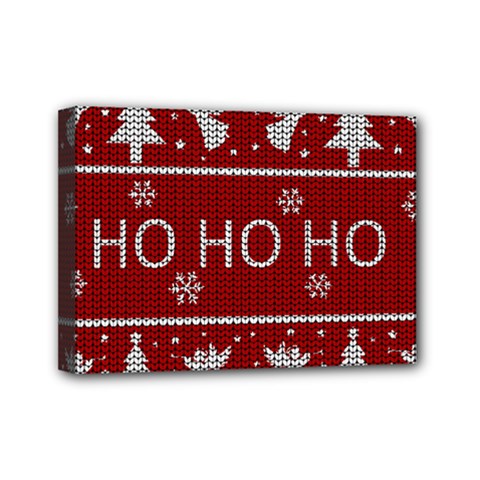 Ugly Christmas Sweater Mini Canvas 7  x 5 