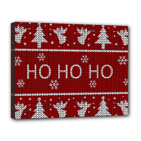 Ugly Christmas Sweater Canvas 14  x 11 