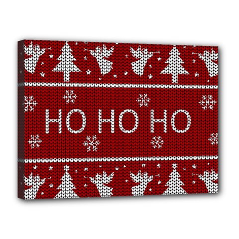 Ugly Christmas Sweater Canvas 16  x 12 