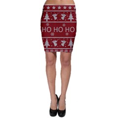 Ugly Christmas Sweater Bodycon Skirt