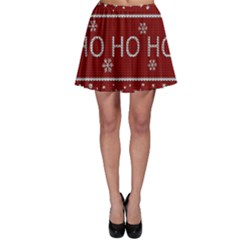 Ugly Christmas Sweater Skater Skirt