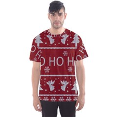 Ugly Christmas Sweater Men s Sports Mesh Tee