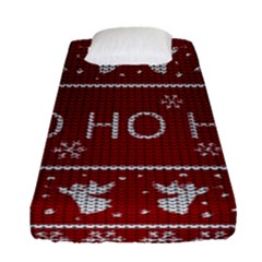 Ugly Christmas Sweater Fitted Sheet (Single Size)