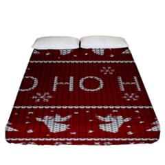 Ugly Christmas Sweater Fitted Sheet (King Size)