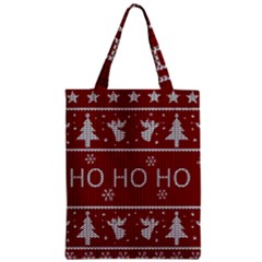 Ugly Christmas Sweater Zipper Classic Tote Bag