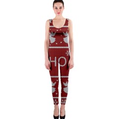 Ugly Christmas Sweater OnePiece Catsuit