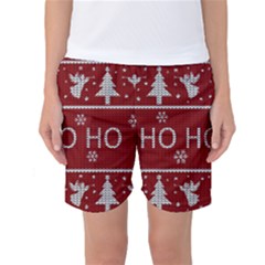 Ugly Christmas Sweater Women s Basketball Shorts