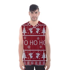 Ugly Christmas Sweater Men s Basketball Tank Top