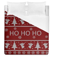 Ugly Christmas Sweater Duvet Cover (Queen Size)