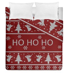 Ugly Christmas Sweater Duvet Cover Double Side (Queen Size)