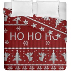 Ugly Christmas Sweater Duvet Cover Double Side (King Size)