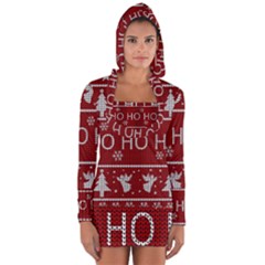 Ugly Christmas Sweater Long Sleeve Hooded T-shirt