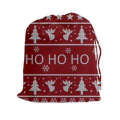 Ugly Christmas Sweater Drawstring Pouches (XXL)