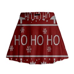 Ugly Christmas Sweater Mini Flare Skirt